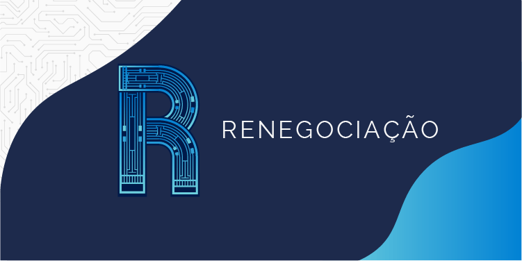 Imagem gráfica da letra R com a palavra Renegociação